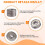 2 Pcs Single Shielded 608Z Miniature Deep   Bearings 4