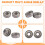 2 Pcs Single Shielded 608Z Miniature Deep   Bearings 7
