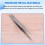 Fine Point Silver Tone Pointy Straight Tweezers 4 1/2" 5