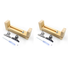 2X Bracelet Maker Holder U Shape Jig Bracelet Maker Wooden Frame Braiding DIY Crafting Tool Kit for Braiding Bracelets B