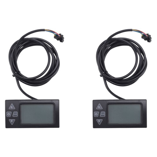 2X S861 LCD Ebike Display with SM Plug for Electric Bike BLDC Controller Control Panel Black 24V-36V