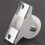 4 Pcs White Plastic 25mm Diameter Furniture Replacement Caster Wheel 4