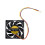 70x70mm 12V 3-Pin PC Computer Case CPU  Brushless Cooler Cooling Fan Black 8