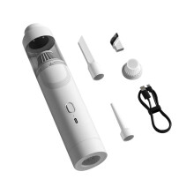 Wireless Car Vacuum Cleaner High Suction Blow Air Extraction Charging Model Home and Car Vacuum Cleaner White