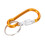 7 Pcs 5# Screw Lock  Multicolor Aluminum Carabiner Hook w Keyring 7