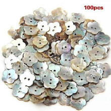 100x15mm Pearl Buttons Mother of Pearl Flower Button