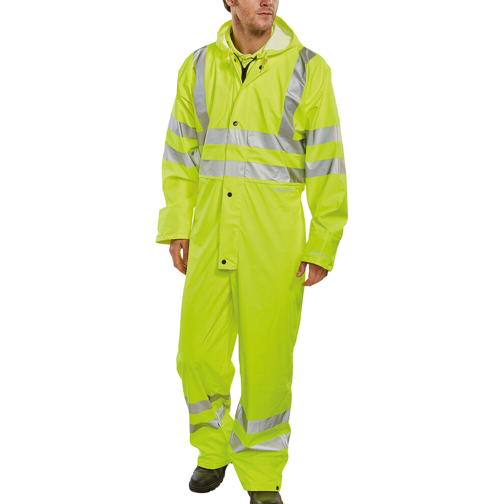 Beeswift Super B-Dri Pu Breathable Coverall Saturn Yellow 4XL Puc471sy4xl 5030566098321