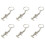 6X Useful  Vernier Caliper Tool Pendant Slider Slides Keyring Key Chain 10CM 1