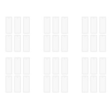 36 Pcs 3.7 Inch Rectangle Silicone Bookmark Mold DIY Bookmark Mould Making Epoxy Resin Jewelry Transparent Mold