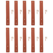 10 PièCes Crochets Muraux, Support de Tringle à Rideau en Cuir PU, Sangles en Cuir pour Support de Suspension Bricolage Crochet de Rangement à la