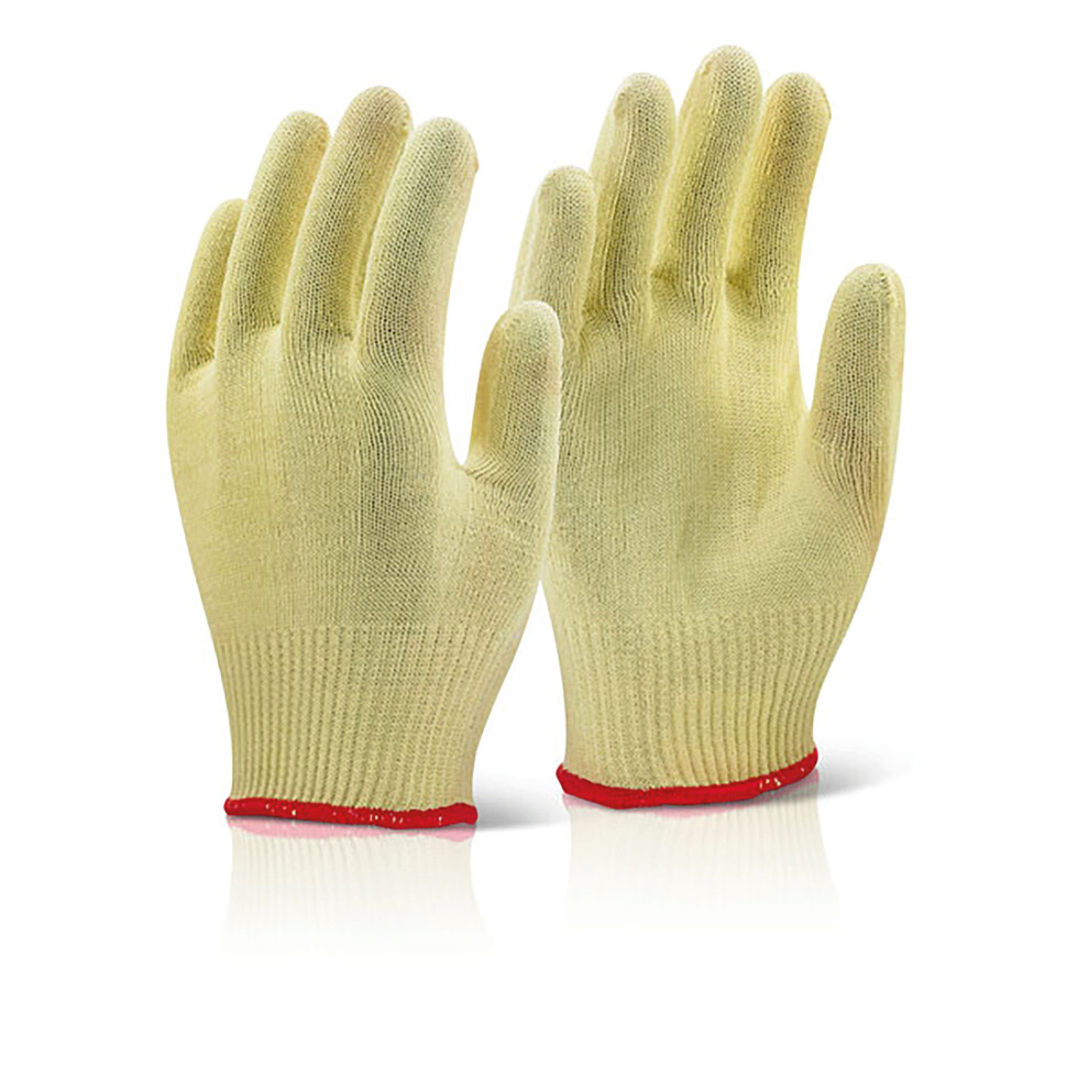 Beeswift Kevlar Lightweight Gloves 1Pr Yellow 9 Kglw09 5030566101601