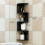 Wall Mounted Corner Storage Rack Classic Wall Rack 5 Layers Semicircular Partitions for Bookshelf Storage Decoration B 7