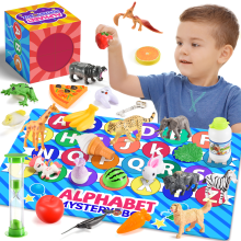 26Pcs Alphabet Mystery Box Learning Toys WOOTOY, Letter Matching Game Birthday Boys Girls Learning Toys, Kids Birthday Gifts