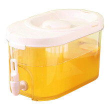4L Drink Dispenser for Fridge Beverage Dispenser with Cold Drink Dispenser Container with Lid for Party Bar Daily Use,White