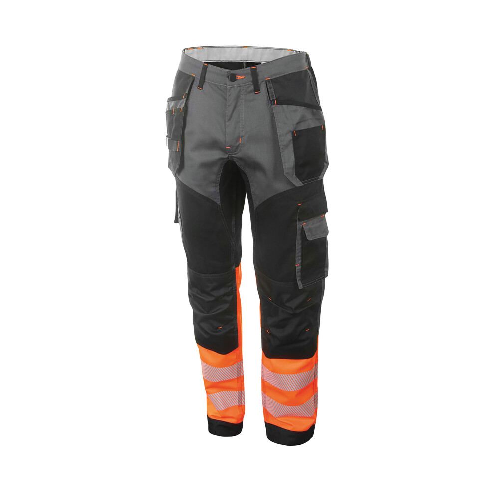 Beeswift High Visibility Two Tone Trousers Orange/Black 32S Hvtt080orbl32s 5030566344800