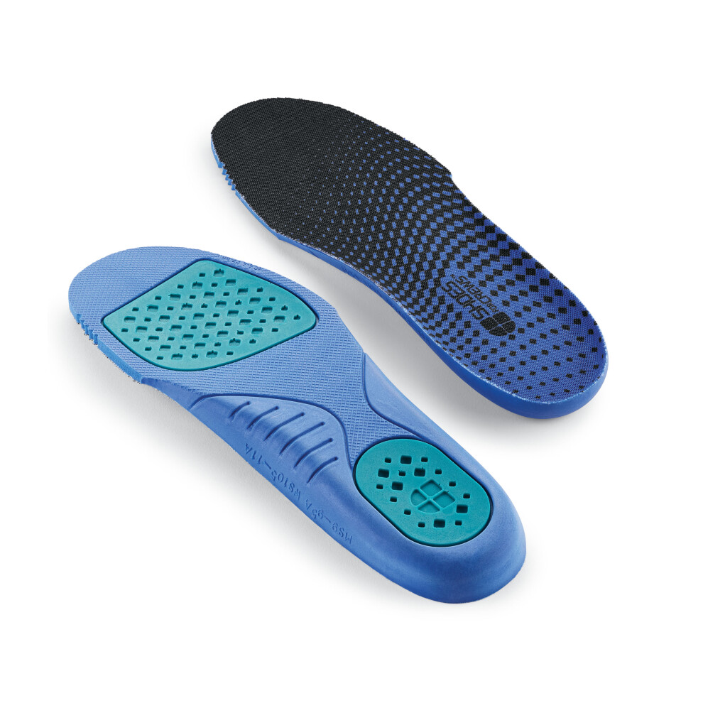 Shoes For Crews Comfort Insole With Gel Pads Blue Size 4 N2114-37-4 885999111285
