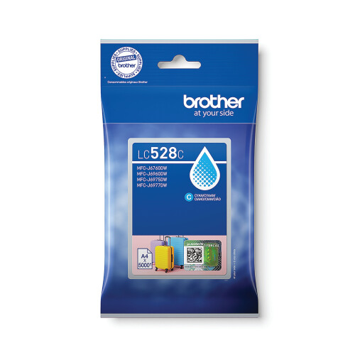 Brother Originaltintepatrone - BROTHER - LC528C - Cyan - Einzelpackung