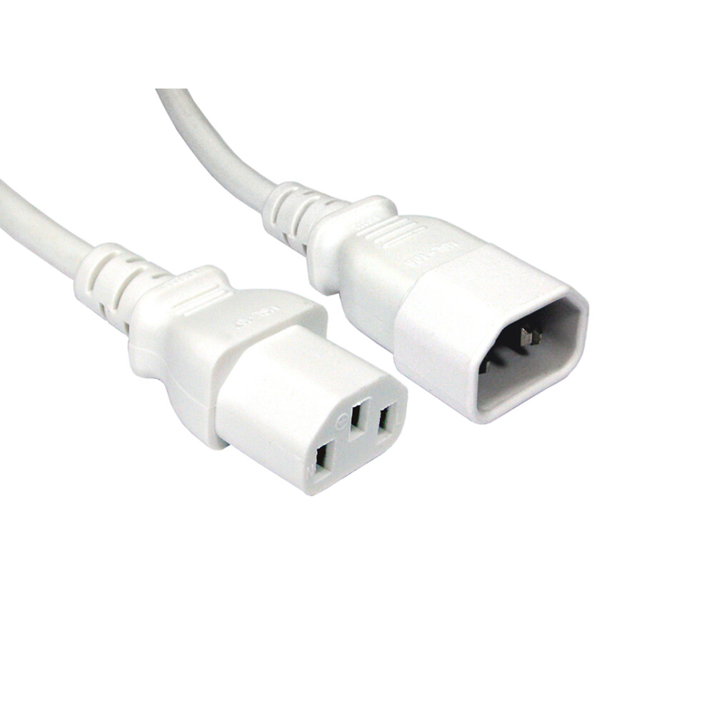 Cms Cables 1.8M C14 To C13 Power Extension Cable - White 5055781225284