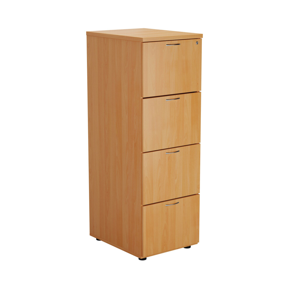Jemini 4 Drawer Filing Cabinet 464X600x1365mm Beech Kf79456 5030037794561