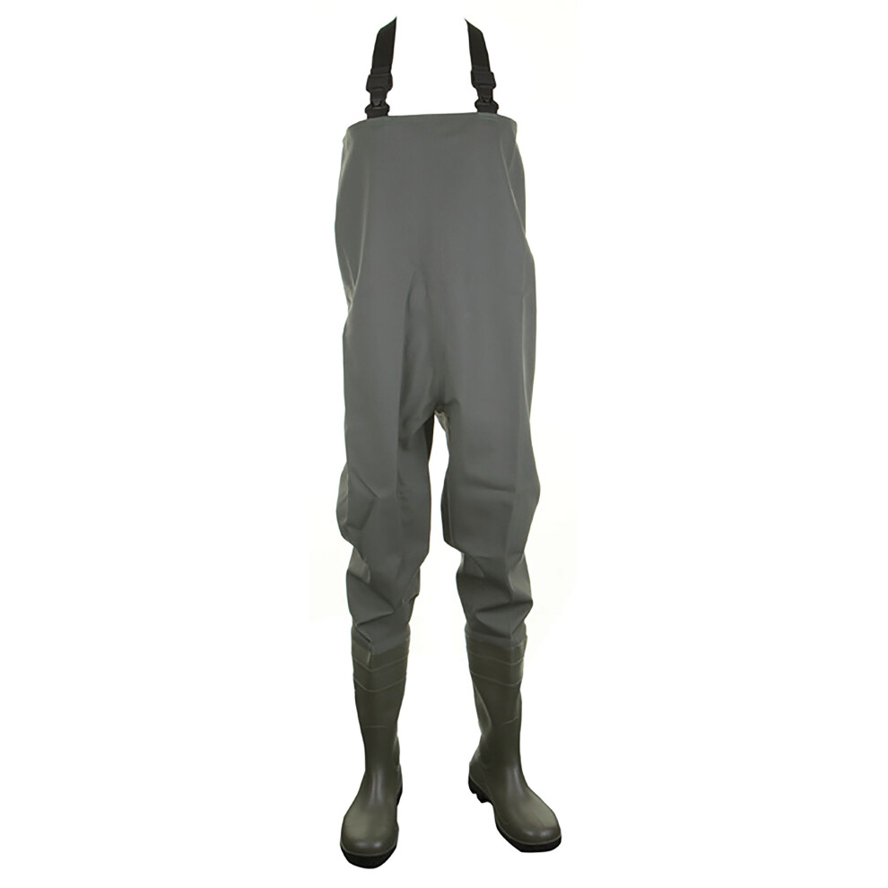 Dunlop Pvc Non-Safety Chest Wader 1Pr 8 Pcw08 Green