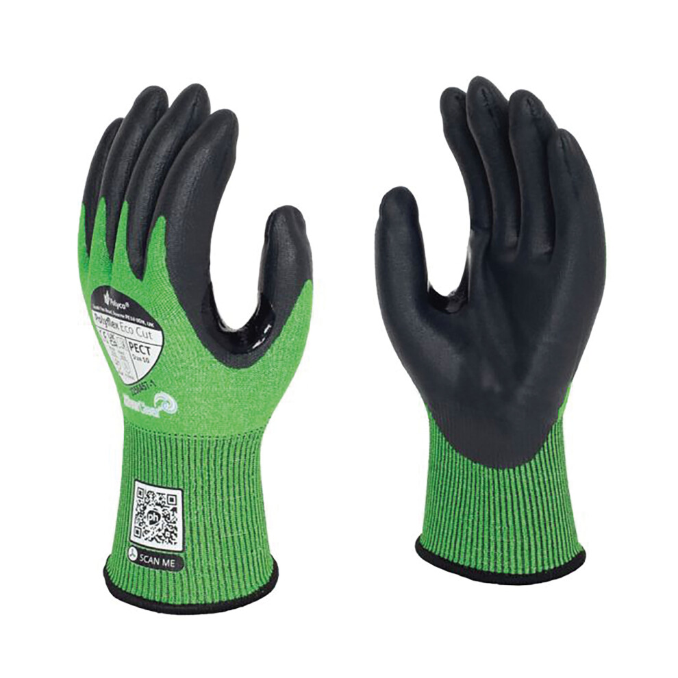 Polyco Polyflex Eco Cut Foamed Nitrile Palm Coated Cut Resistant Glove Size 10 (Pack Of 10) Pect/10 5010699859686