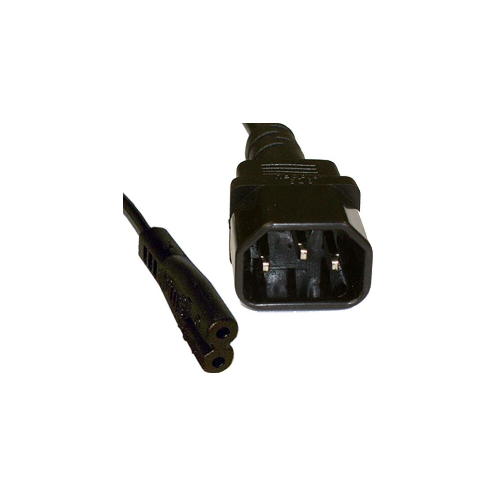 Cablenet 2M C14 - C7 Figure Of 8 Pvc 0.75Mm Power Lead Black 5056750307574
