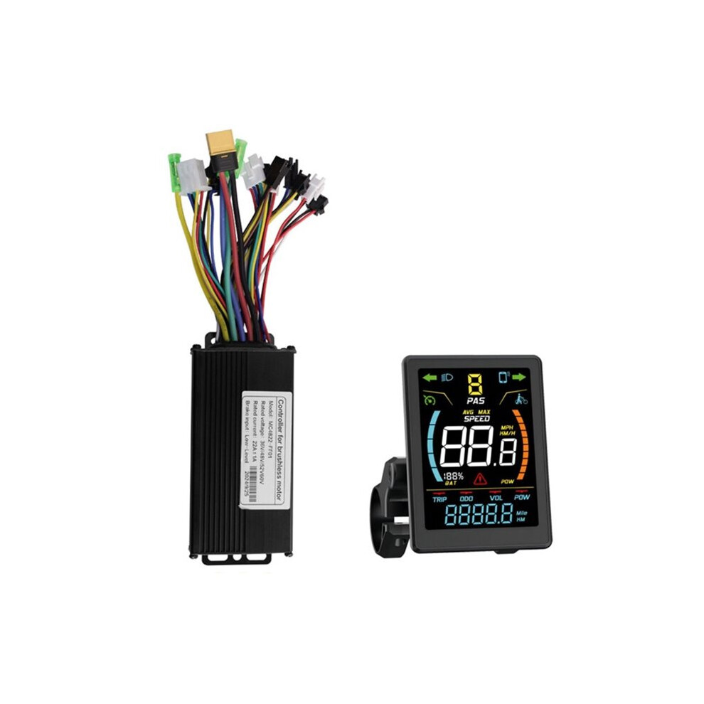 36V 48V 22A E Bike Sine Wave Controller With Dz32 Color Lcd Display Tri-Mode E Scooter Lithium Battery Upgrade Kit 6032542270249