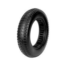 Pneu de Scooter 10x2.15 10 Pouces, Pneu Solide à une Rangée de Trous, Bande Intérieure en Nid D'Abeille, Fente de 35 mm, Pneu Solide pour Scooter