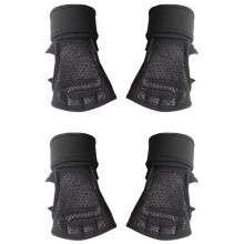 4x L Guanti Sportivi da Allenamento per Uomo Donna Guanti da Allenamento Fitness Body Building Sollevamento Pesi Palestra Guanti da Polso A Mano Nero