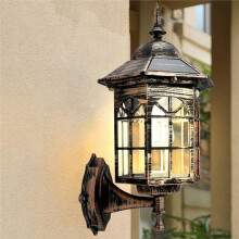 Wandlamp op Zonne- met Lichtsensor, Buitenwandlamp met Schemersensor voor Huis, Garage en Deuropening B