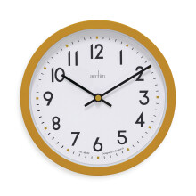 Acctim Elstow Small Office Wall Clock Yellow 20cm 22841