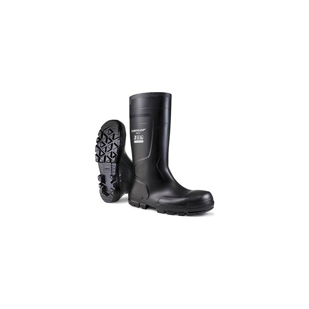 Dunlop Work-It S5 Safety Wellington Boots 7 Black