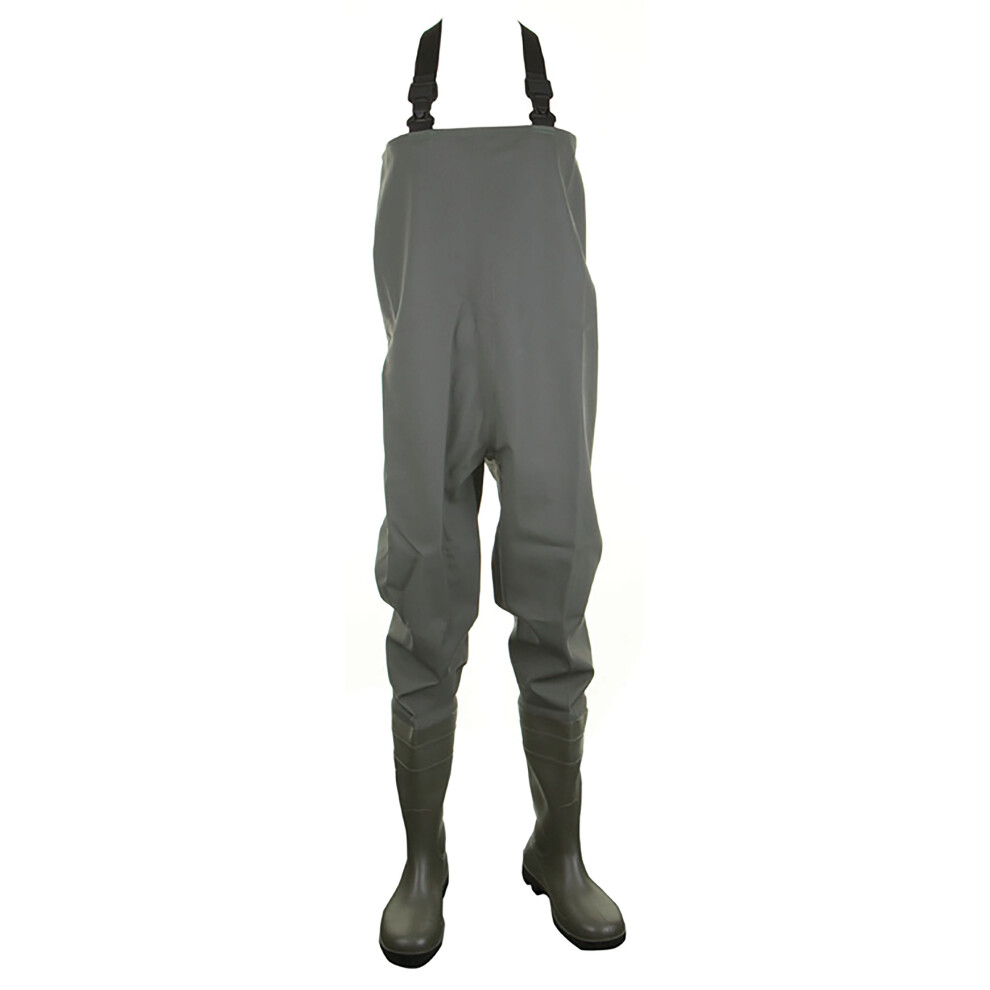 Dunlop Green Pvc Chest Wader - Uk 12 | Eu 47 - Image 6