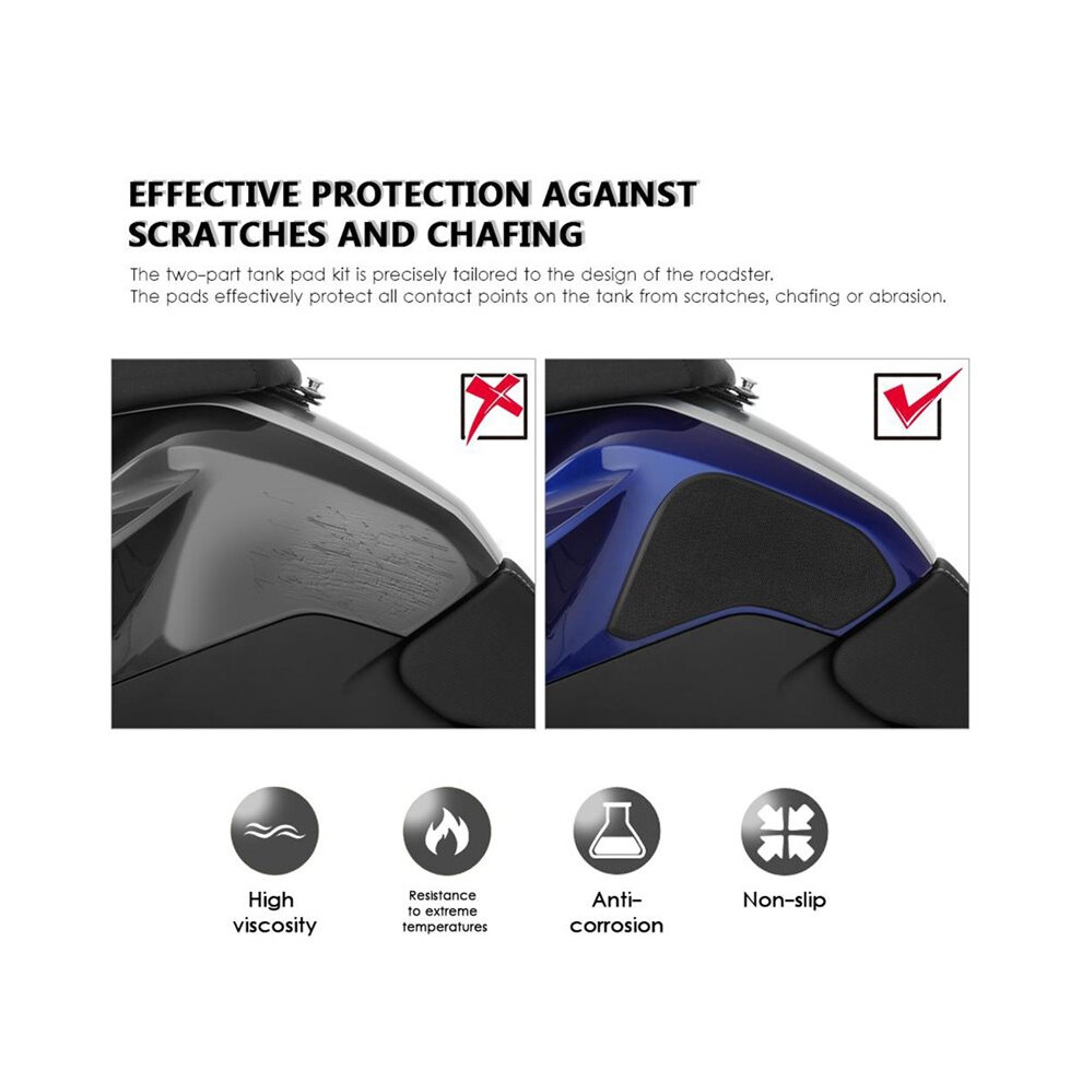 Motorcycle Side Fuel Tank Pad Protector Stickers Traction Pad For F900r 2020-2026 Accessories 4713580606017