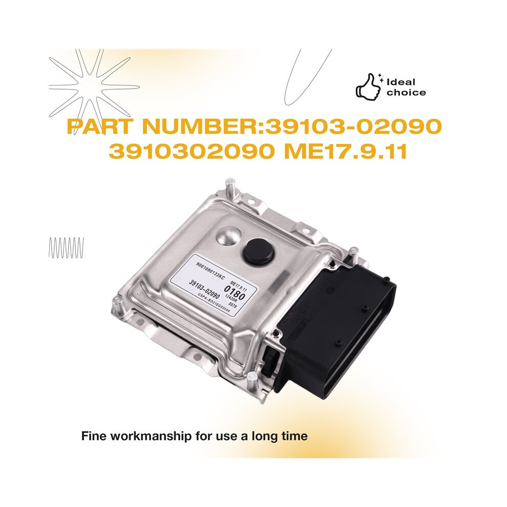 New Car Ecu Engine Computer Board 39103-02090 3910302090 Me17.9.11 For Light 4712291724096
