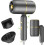 Foldable Hair Dryer 2200W Ionic Powerful 3 Heat Settings 2 Speed Settings Cool Shot Diffuser and Concentrator 1