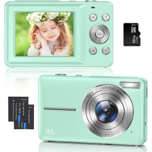Kompaktný digitálny fotoaparát 44MP 1080P HD zelený unisex ľahký jednoduchý na používanie na cesty aj na každodenné použitie