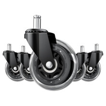 5 Pack Chair Wheels , 2.5 Inch Heavy Duty Replacement Chair Wheels, Quiet Floor Protectors for Most Chairs