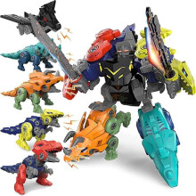 v 1 Transformovateľná hračka s dinosaurom, robotická vzdelávacia sada STEM pre deti