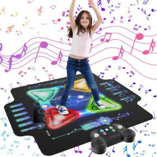 Tappeto da ballo per bambini con frecce luminose a LED, musica Bluetooth, 4 modalità di gioco, pista da ballo interattiva, regalo perfetto p