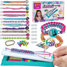 Kit de bracelets d'amitié pour filles, kit de loisirs créatifs multicolore à faire soi-même pour les enfants de 6 ans et plus, cadeau d'acti
