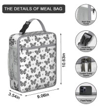 Portable Thermal Lunch Box with Butterfly Design – Waterproof Insulated Meal Tote for Hiking & Work