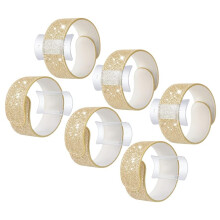 6 Pieces Slaplet Wrist Corsage Bracelets Corsage Slaplets Wedding Bracelets DIY Wrist Accessories