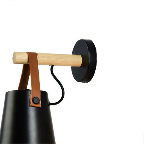 Wall Light Wood Modern Simple Style Night Lamp Home Decoration for Corridor Bedside