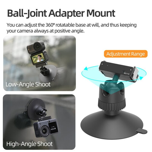 Bidirectional Magnetic Quick Release   Suction Cup Mount for  Osmo /ACTION 6 Action Camera Accessory