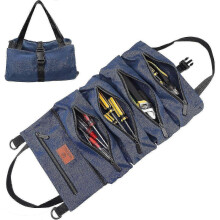 2025 Roll Up Wrench Tool Bag - Canvas - Blue