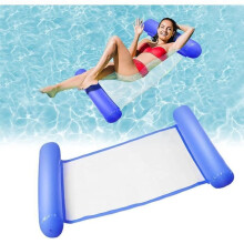 Hamac gonflable de piscine 4 en 1, transat flottant pour adultes et enfants, détente aquatique confortable en été