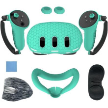 VR Protection Kit Silicone Cover for Quest 3, Comfortable Grip, Effective Full Body Protection