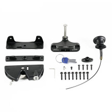 Drawstring Locking Gate Gravity  the Other Side Can Also Be Opened Key Lockable  One Side of Gate for Metal Wood