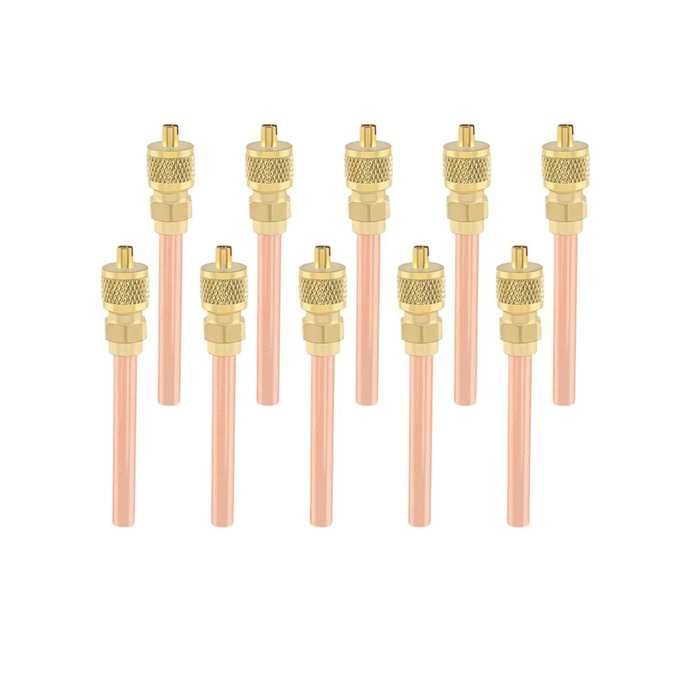 10Pcs Stem Hvac Ac Schrader System Vacuum 1/4" Sae X1/4" Od X2.75" Ac Refrigeration Kit 6033833510723